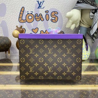 LV M82859 Louis Vuitton Pochette Voyage MM Bag Purple