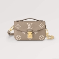 LV M23081 Louis Vuitton Pochette Métis East West bag Monogram Empreinte Leather Dove/Cream