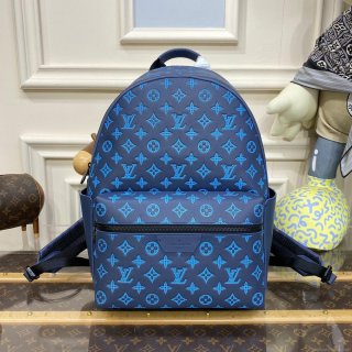 LV M46557 Louis Vuitton Discovery Backpack Blue