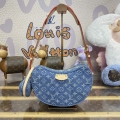 LV M46856 Louis Vuitton Croissant MM Handbag Monogram Denim