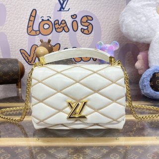 LV M24186 Louis Vuitton GO-14 MM Bag Off-white