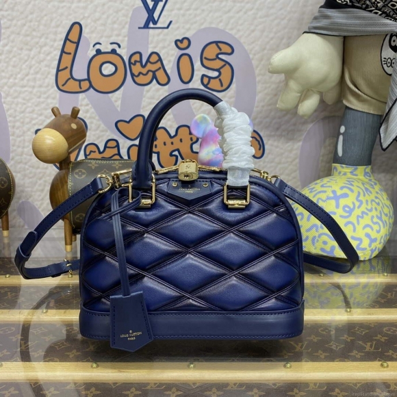 LV M23666 Louis Vuitton Alma BB Bag Navy Blue