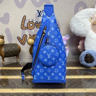 LV M31075 Louis Vuitton Duo Sling Bag Blue