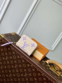 LV M60574 Louis Vuitton Zippy Coin Purse Taro Purple