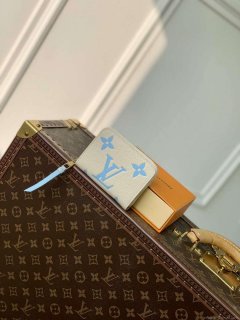 LV M60574 Louis Vuitton Zippy Coin Purse Blue