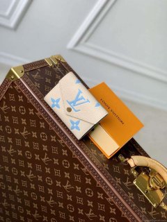 LV M41938 Louis Vuitton Victorine Wallet Blue