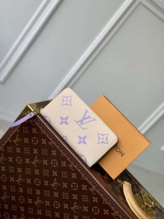 LV M69794 Louis Vuitton Zippy Wallet Taro Purple