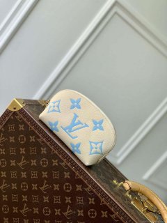 LV M45951 Louis Vuitton Pochette Cosmetique PM Blue