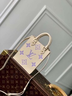 LV M81416 Louis Vuitton Petit Sac Plat Bag Taro Purple