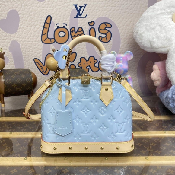 LV M24062 Louis Vuitton Alma BB Bag Sky Blue