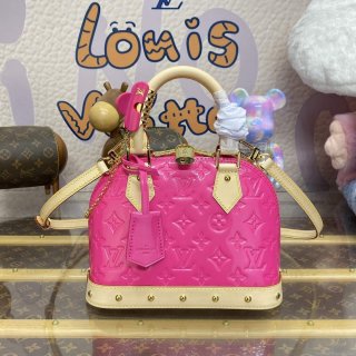 LV M24062 Louis Vuitton Alma BB Bag Neon Pink