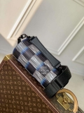 LV M23744 Louis Vuitton Soft Polochon PM Bag Blue Moon