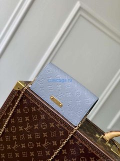 LV M83233 Louis Vuitton Wallet On Chain Lily Bag Blue Hour