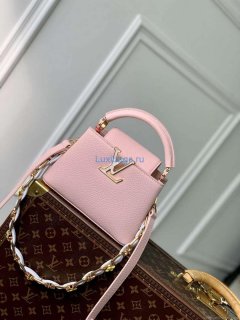 LV M23363 Louis Vuitton Capucines Mini Handbag Jasmine Pink