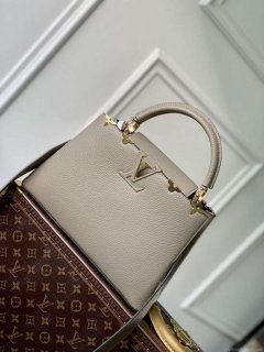 LV M24567 Louis Vuitton Capucines MM Handbag Galet