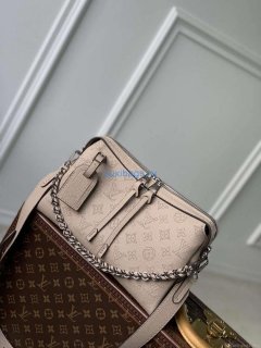 LV M24255 Louis Vuitton Hand It All PM Bag Galet Gray