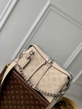 LV M24114 Louis Vuitton Hand It All PM Bag Mahina Crème Beige