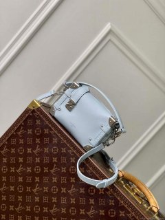 LV M25067 Louis Vuitton Side Trunk PM Bag Olympe Blue