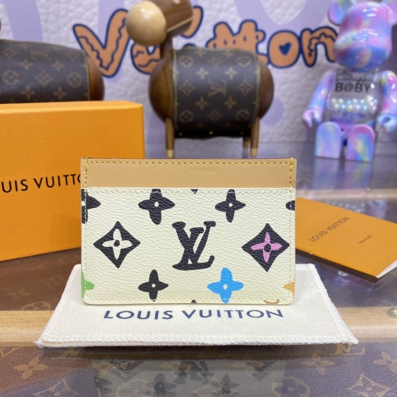 LV M83348 Louis Vuitton Card Holder Vanilla