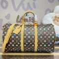 LV M24901 Louis Vuitton Keepall Bandoulière 50 Travel Bag Chocolate