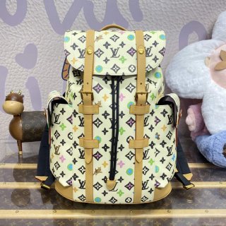 LV M25240 Louis Vuitton Christopher MM Backpack Vanilla