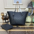 Louis Vuitton Blossom MM Mahina Tote Bag LV M21851 Black