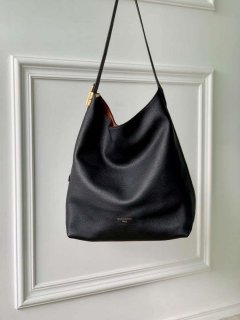 LV M24856 Louis Vuitton Low Key Hobo MM Handbag Black