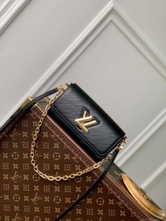 LV M83077 Louis Vuitton Twist West Pochette Epi leather Bag Black