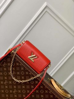 LV M83478 Louis Vuitton Twist West Pochette Epi leather Bag Red