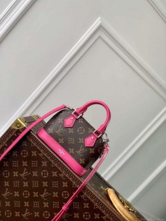 LV M82717 Louis Vuitton Nano Alma Bag Rose Red