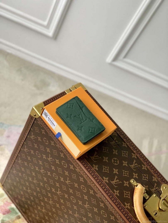 LV M83067 Louis Vuitton Pocket Organizer Forest Green