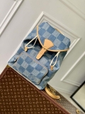 LV N40708 Louis Vuitton Montsouris Backpack Blue