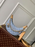 LV M24846 Louis Vuitton Loop Bag Sky Blue Monogram denim