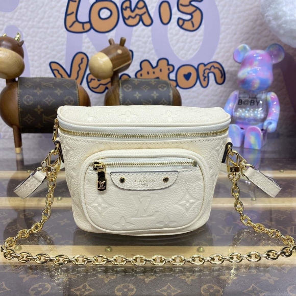 LV M83275 Louis Vuitton Mini Bumbag Monogram Empreinte Cream