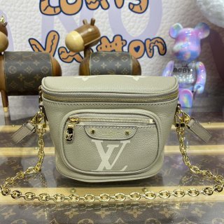 LV M82208 Louis Vuitton Mini Bumbag Monogram Empreinte Gray