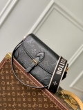 LV M46386 Louis Vuitton Diane Monogram Empreinte Leather Black