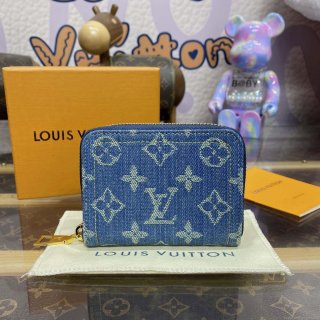 LV M82957 Louis Vuitton New LV Remix Zippy Coin Purse Monogram denim