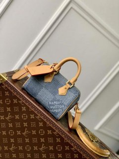 LV N40682 Louis Vuitton Speedy Bandoulière 18 Bag Blue