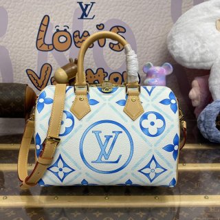 LV M11264 Louis Vuitton Speedy Bandoulière 25 Bag Lagoon Blue