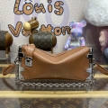 LV M25445 Louis Vuitton Slim Trunk Bag Brown