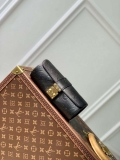 LV M10145 Louis Vuitton Etui Bijoux Jewellery Case Black Leather