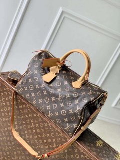 LV M24422 Louis Vuitton Speedy P9 Bandoulière 40 Bag Monogram Leather