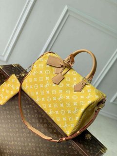 LV M24419 Louis Vuitton Speedy P9 Bandoulière 40 Bag Monogram Leather Yellow