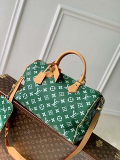 LV M24417 Louis Vuitton Speedy P9 Bandoulière 40 Bag Monogram Leather Green