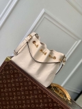 LV M47209 Louis Vuitton LV Bundle Bag Monogram Empreinte Leather Off-white