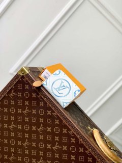 LV M83658 Louis Vuitton LV By The Pool Zippy Coin Purse Other Monogram Canvas Blue