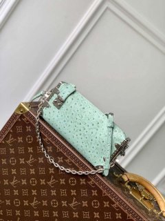 LV M25445 Louis Vuitton Slim Trunk Bag Ostrich Pattern Fruit green