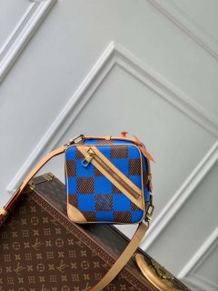 LV N40547 Louis Vuitton Chess Messenger Bag Blue