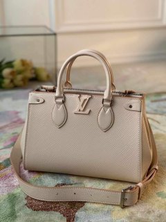 LV M57681 Louis Vuitton Grenelle Tote PM M57680 Quartz White