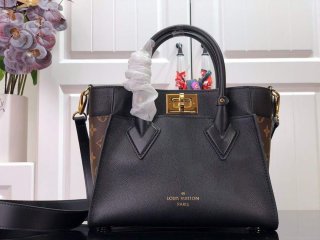 LV M57728 Louis Vuitton On My Side Tote Bag Black